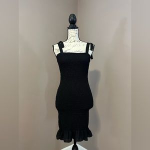Krisa Black Bodycon Dress, Size XS